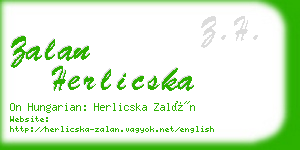 zalan herlicska business card